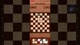 Checkers iOS app puzzle level 72 solution in reverse