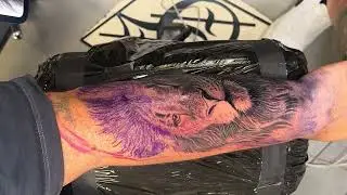 Lion Tattoo Time Lapse - Chrissy Lee