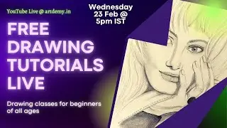 Free Live Drawing Tutorials | Free  Online Live Drawing classes for beginners | Drawing tutorials