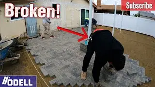 Massive Paver job WRECKED MY BACK! part 4