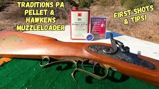 First Time Shooting My Traditions PA Pellet & Hawken Muzzleloaders | Tips for Beginner Shooters