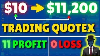 ⚠️TURN $10 INTO $11,200 TRADING QUOTEX LIVE🔴| BEST NO LOSS BINARY OPTIONS STRATEGY TUTORIAL 2025✅️✅️