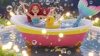 Magical Mermaid Bath Fun 🧜&zwj;♀️🛁 | Nursery Rhymes & Kids Songs | Preschool Learning | 3D Animation