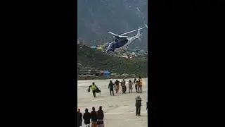 Terrifying moment helicopter spins out in crash landing