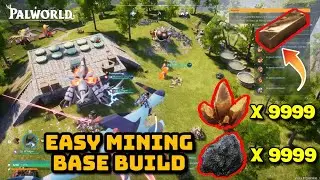 Easy Ore & Coal Mining Base Build - PALWORLD