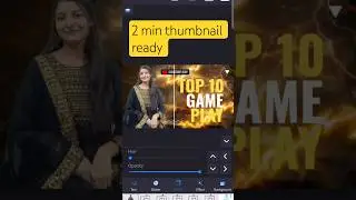 how to make thumbnail for YouTube video #youtube #thumbnail #gaming