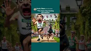 Mr Bean Marathon Attempt Be Like! Ai No Brainer #aicomedy #mrbean #aiart #chatgptart