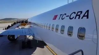 Istanbul Sabiha Gokcen Airport - Boarding Boeing 737-800 (TC-CRA)- seat 17A