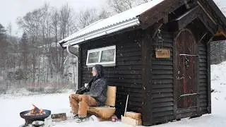 Building My Tiny Cabin Interior (Start to Finish)