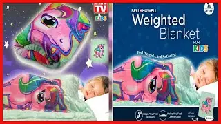 Kids Weighted Blanket by Bell + Howell, 7lb Ultra Soft and Breathable Kids Blanket with Glass Beads