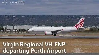 24 year old Virgin Australia Regional (VH-FNP) departing Perth Airport.