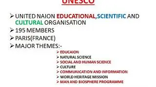 UN SPECIAL AGENCIES
