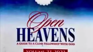 Open Heavens Audio Wed 11thJan23 STAND UP FOR CHRIST EVERYWHERE