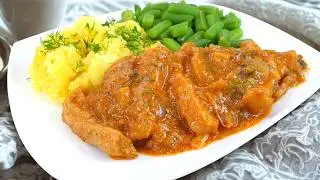 Mięciutki schab a'la Strogonow / Stroganoff w pysznym sosie 👌 łatwy obiad z prostych składników
