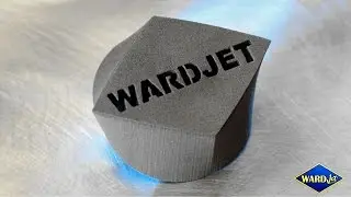 Water Only 5-Axis Waterjet - WARDJet Logo Cut from Closed Cell Foam