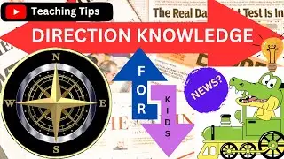 Direction knowledge 🧭for#kids #montessori #preschool #kidsmusic #teachingtips #direction#newspaper