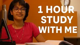 1 Hour Study With Me 📚 | Peaceful Background Music | Realistic Library Vlog @Vats_Akanksha