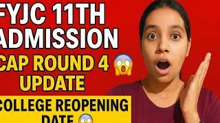 Fyjc 11th admission Cap round 4 update 😱.