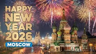 Happy New Year 2026 | Moscow Red Square Fireworks