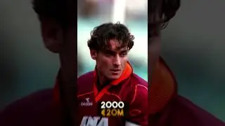 Totti market value evolution