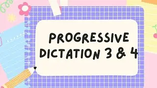 January 2022l Progressive Dictation No. 3&4| 840 words @ 110 wpm with Fluctuation