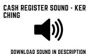 Ker Ching Cash register sound and download