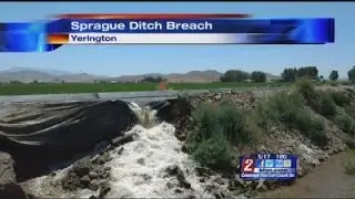 6/20 5pm Ditch Breach in Yerington