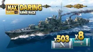 эсминец Дэринг: «Гонка вооружений» на карте Hotspot - World of Warships