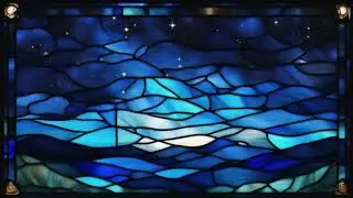 Still TV Art! Change your TV into changeable art!  Stained-glass window #art #smarttv #stainedglass