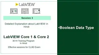 Session 3  | LabVIEW Boolean  #education #training #teaching #programming