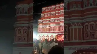 Bihar Sharif Badi pahadi Durga Mata Jaipur hawa Mahal theme pandal#minivlog #bihar #vlog #durgapuja