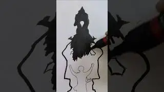 How to draw vithu mauli | Easy drawing of lord vitthal | vitthal Drawing #art #drawing #vitthal