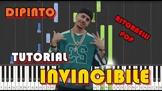 INVINCIBILE - DIPINTO  -  tutorial ritornello -  pianoroll #ritornellipop