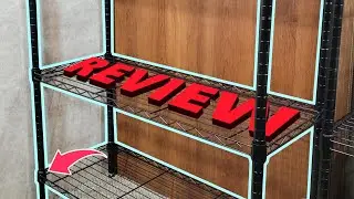Review And Assembly Of Amazon Basics 4-Shelf Adjustable, Heavy Duty Storage Shelving Unit