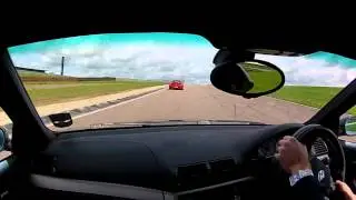 BMW E46 M3 vs BMW E86 Z4 M Coupe at Rockingham 6th May 2012 - International Super Sportscar Circuit