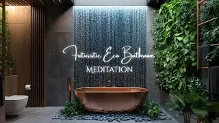 Meditate in a LIVING Eco BATHROOM 🪴| 5 MINUTE MEDITATION for stress Relief