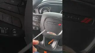 Снятие подушки безопасности с рулевого колеса Dodge Challenger #srs #airbag