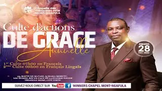 CULTE D'ACTIONS DE GRACE ANNUELLE