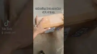 unboxing box speaker SPL 3 inch Double #miniatursoundsystem
