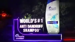 #P&G #HEAD & SHOULDER #CREATIVE FLOAT #BRANDING #OOH #ADVERTISING