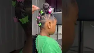 Kids Quick & Simple Ponytail Hairstyle 💕 #kidshairstylesforgirls #momlife #simplehairstyle #foryou