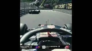 F1 ONBOARD : NIKITA MAZEPIN BLOCKS MAX VERSTAPPEN... (MONACO FP1 2021) #SHORTS