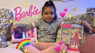 Barbie Magnetic Wooden Dress up Set! & Wonder Pony Set! Girls Birthday Toy Unboxing!