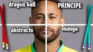 Dibujo a Neymar Jr en 4 ESTILOS SORPRENDENTES ¡La Ruleta Decide!