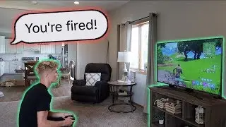 SKIPPING WORK to Play Fortnite (i got fired...)