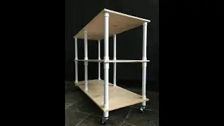 DIY pvc pipe Rack with wheels #diy #diyproject #idea #lifehack #pvcpipe #diypvc