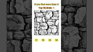 🧠 Brain Health Test: Find Hidden Faces in the Stone Wall (Dementia Prevention)