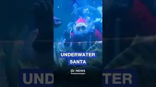Underwater Santa delights crowds in Kuala Lumpur