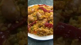 Poor man's rice with fresh sausages 😋👍 #shorts