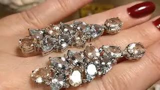 ЛЮКС БЕРИЛЛЫ 🌊💖👑 МОРГАНИТЫ АКВАМАРИНЫ И БРИЛИКИ 👑💖👑 СЕРЬГИ И КОЛЬЦА ✨✨✨